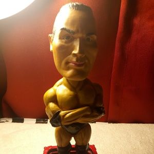 Bobble head figurine wwe the rock
